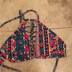 Unique multicolor bikini top